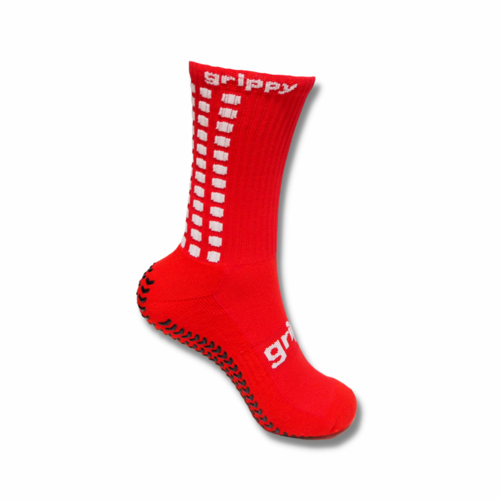 Grippy Red Football Grip Socks