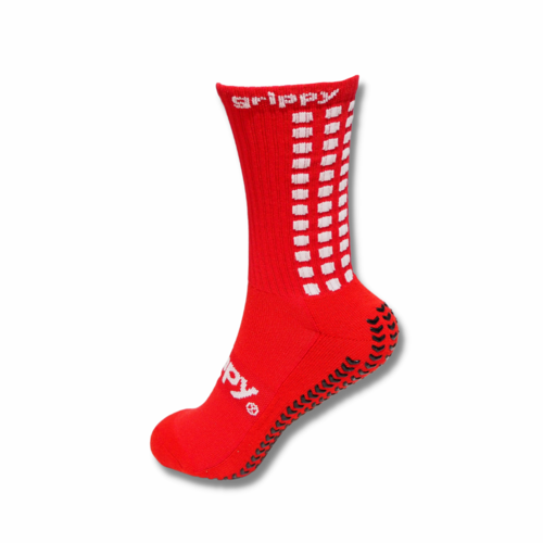 Grippy Red Football Grip Socks