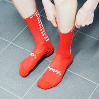Grippy Red Football Grip Socks